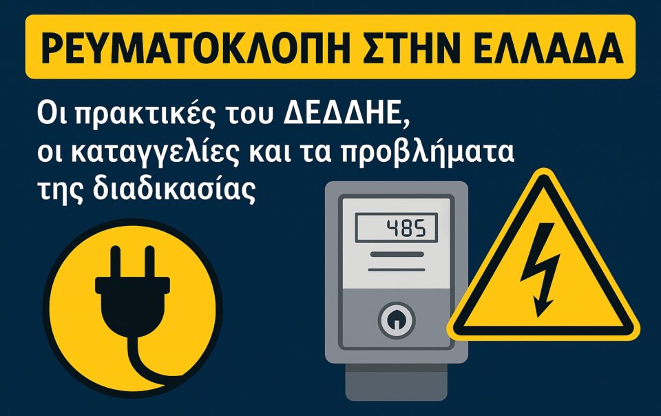 Ρευματοκλοπή : Πρακτικές ΔΕΔΔΗΕ και Προβλήματα Ελέγχων